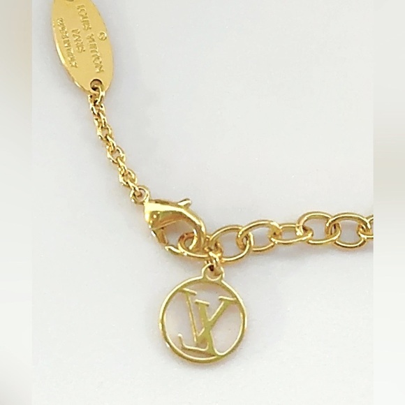 LOW START Louis Vuitton LV&ME Initial R Gold Tone Bracelet - Picture 3 of 9
